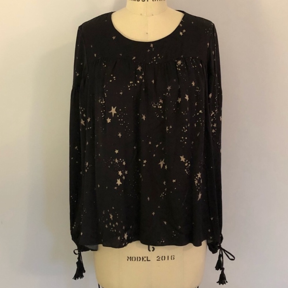 Rory Beca 100% Silk L/S Top